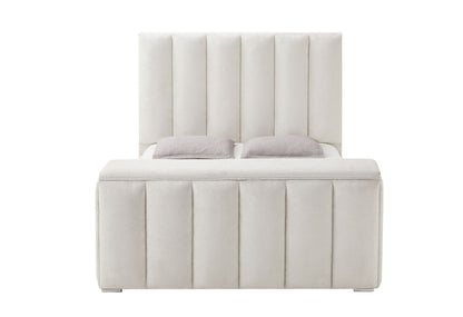 Serenity - 5 Piece King Bedroom Set - Natural / Cream