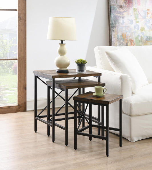 T350 - Nesting Tables (Set of 3) - Pepper