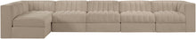 Load image into Gallery viewer, Rummi - Velvet Performance Fabric Upholstered 6 Piece Modular Sectional, L-Shaped (Right)
