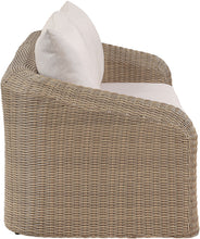 Load image into Gallery viewer, Seacrest - Olefin Water Resistant Fabric And Wicker 2 Piece Outdoor Patio Modular Loveseat
