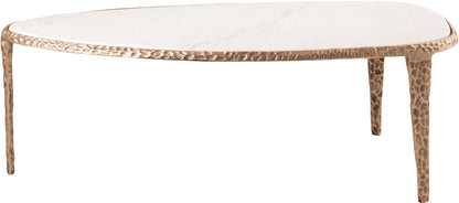 Gild - Aluminum Base And Genuine Marble Top Table