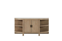 Load image into Gallery viewer, Trilogy - 2-Door Console Table With Marble Top - Toffee

