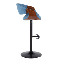 Load image into Gallery viewer, Curvo - Mid Century Modern Adjustable Barstool With Swivel &amp; Rounded T Footrest (Set of 2)
