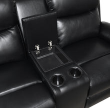 Load image into Gallery viewer, U184 - Motion Sofa With Drop Down Table - Black

