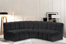 Load image into Gallery viewer, Arc - Faux Leather 4 Piece Corner Modular Sofa
