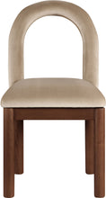 Load image into Gallery viewer, Conrad - Velvet Dining Chair With Brown Legs
