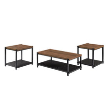 Load image into Gallery viewer, Linea - 3 Piece Occasional Set (1 Coffee &amp; 2 End Tables) - Black / Brown
