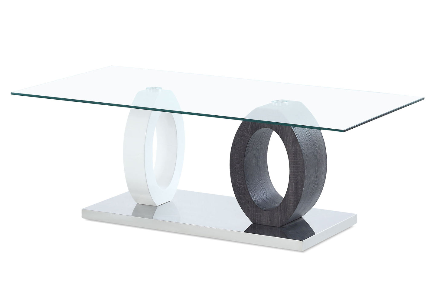T1628 - Coffee Table Legs - Dark Gray / White