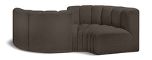 Load image into Gallery viewer, Arc - Boucle Fabric 4 Piece Curved Modular Sofa

