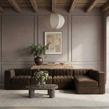 Load image into Gallery viewer, Rummi - Velvet Performance Fabric Upholstered 5 Piece Modular Sectional, L-Shaped (Right)
