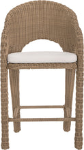 Load image into Gallery viewer, Seacrest - Olefin Water Resistant Fabric And Wicker Outdoor Patio Bar Stool
