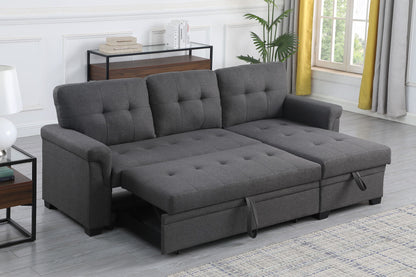 Lucca - Reversible Sleeper Sectional Sofa With Storage Chaise - Ego Home Furniture