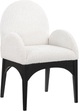 Load image into Gallery viewer, Waldorf - Boucle Dining Arm Chair With Black Legs
