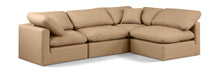 Load image into Gallery viewer, Indulge - Faux Leather 4 Piece Modular Sectional - Tan
