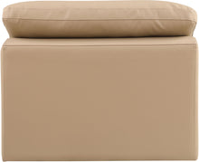 Load image into Gallery viewer, Comfy - Faux Leather Armless Chair - Tan
