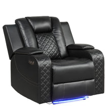 Load image into Gallery viewer, Benz - LED &amp; Power Recliner Chair With Adjustable Headrest
