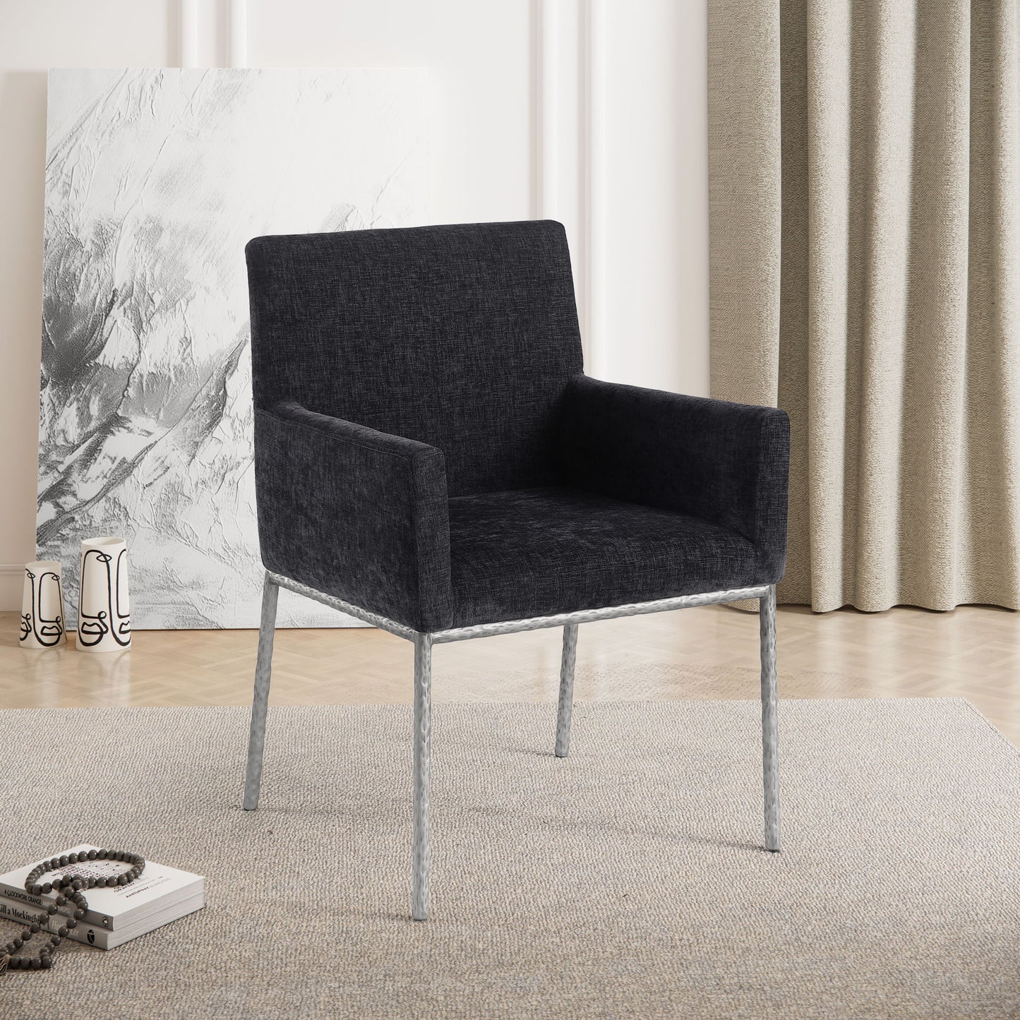 Reeves - Dining Chair With Silver Legs (Set of 2)