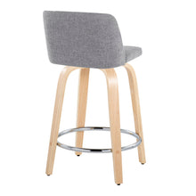 Load image into Gallery viewer, Toriano - Contemporary Fixed Height Counter Stool &amp; Swivel And Round Footrest (Set of 2)
