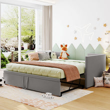 Load image into Gallery viewer, Twin Size Upholstered Daybed With Pop Up Trundle
