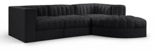 Load image into Gallery viewer, Rummi - Velvet Performance Fabric Upholstered 4 Piece Modular Sectional, With Reverse Corner Chair
