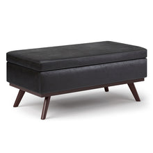 Load image into Gallery viewer, Owen - Lift Top Large Coffee Table Storage Ottoman, Mid Century Style
