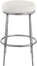 Load image into Gallery viewer, Ferro - Performance Fabric Upholstered Backless Bar Stool - Antique Silver
