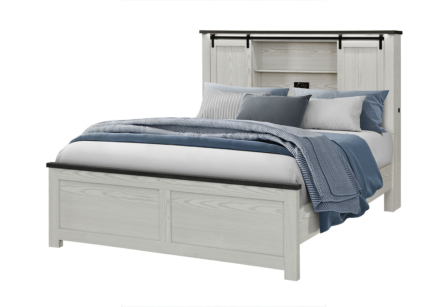 Ava - Full Bed, Twin Bed Siderail - Beige