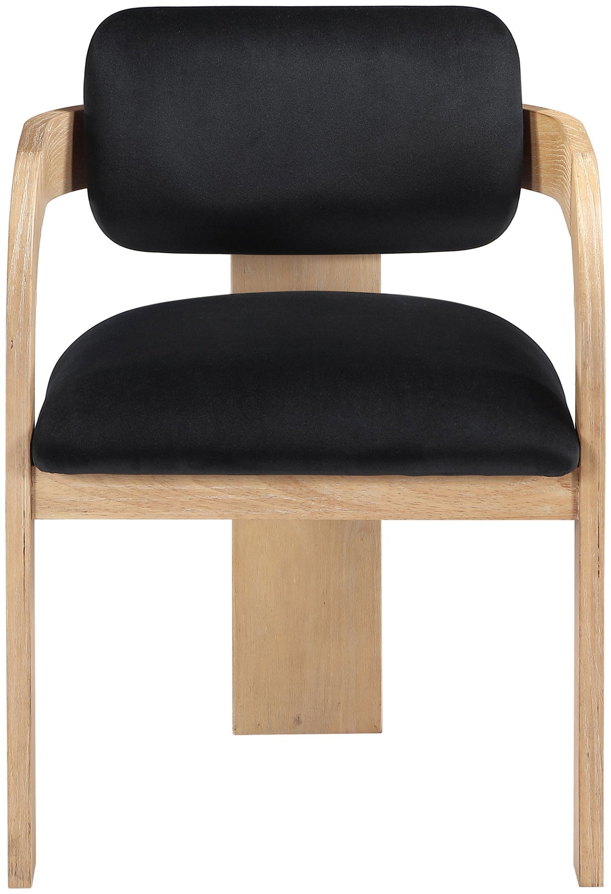 Cedra - Velvet Performance Fabric Upholstered Dining Chair (Set of 2) - Natural Frame