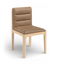 Load image into Gallery viewer, Ellis - Vegan Leather Upholstered Dining Chair (Set of 2) - Tan / Natural
