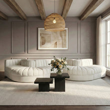 Load image into Gallery viewer, Rummi - Rounded Velvet Performance Fabric Upholstered 6 Piece Modular Sectional
