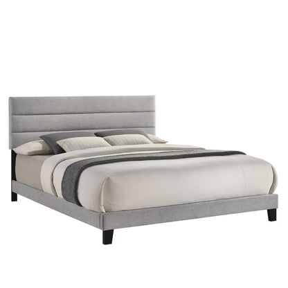 Asher - 6/0 Western King Headboard, Footboard, And Slats - Smoke - Ego Home Furniture