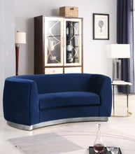 Load image into Gallery viewer, Julian - Loveseat with Chrome Base
