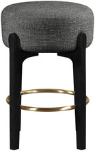 Load image into Gallery viewer, Torino - Backless Counter Stool With Brushed Black Base (Set of 2)
