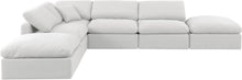 Load image into Gallery viewer, Indulge - Linen 6 Piece Modular Armless Sectional - White
