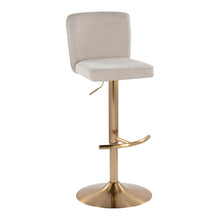 Load image into Gallery viewer, Henry - Contemporary Adjustable Barstool With Swivel With Rounded T Footrest (Set of 2)
