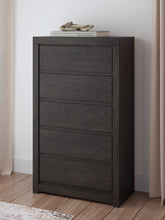 Load image into Gallery viewer, Fraluna - Five Drawer Chest - Charcoal
