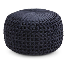 Load image into Gallery viewer, Renee - Handcrafted Round Pouf
