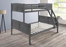 Load image into Gallery viewer, S093 - Twin / Full Bunk Bed - Antique Gray
