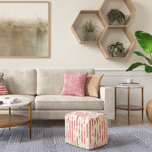Load image into Gallery viewer, Zoey - Handcrafted Woven Cube Pouf
