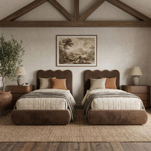 Load image into Gallery viewer, Tempo - Velvet Upholstered Bed
