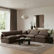 Load image into Gallery viewer, Indulge - Velvet 5 Piece Modular Corner Armless Sectional
