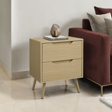 Load image into Gallery viewer, Accent Table With Storage Drawers - Natural
