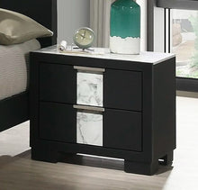 Load image into Gallery viewer, Crown Mark Furniture Rangley 2 Drawer Nightstand in Black
