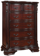 Load image into Gallery viewer, Crown Mark Furniture Sheffield 6-Drawer Chest in Dark Cherry image
