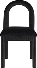 Load image into Gallery viewer, Conrad - Velvet Dining Chair With Black Legs

