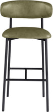 Load image into Gallery viewer, Lupita - Vegan Leather Upholstered Bar Stool With Matte Black Frame (Set of 2)
