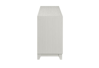 Lily - 72" Entertainment Unit With LED, Speakers, Crystal Inserts - White