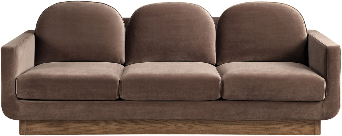 Diviento - Velvet Performance Fabric Upholstered Sofa