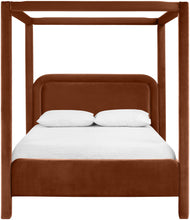 Load image into Gallery viewer, Salina - Velvet Upholstered Bed - Cognac
