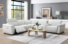 Load image into Gallery viewer, U15 - 6 Piece Beige Power Reclining Sectional With Power Headrest - White
